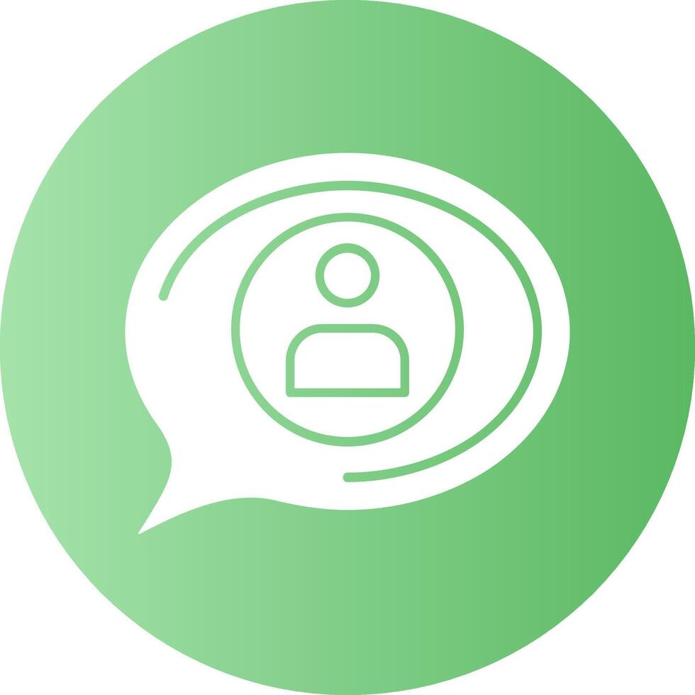 Tag Gradient Circle Icon vector