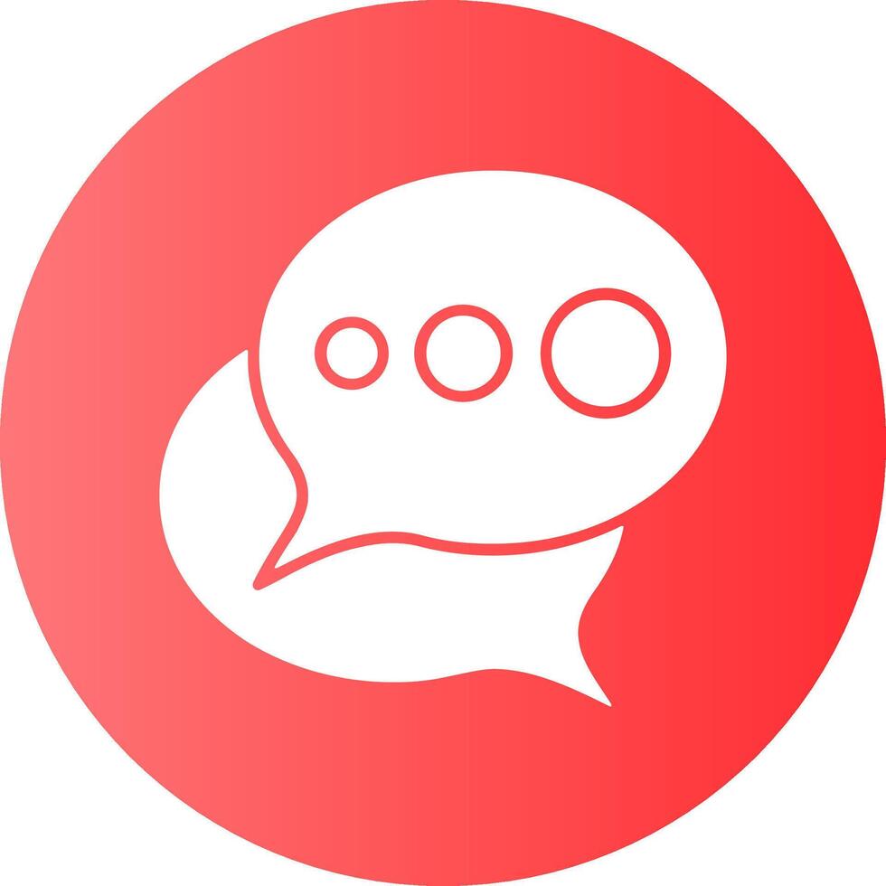 Speech bubble Circle Icon Design vector