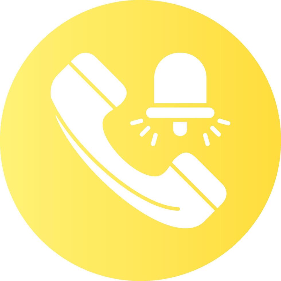 Ringing Gradient Circle Icon vector