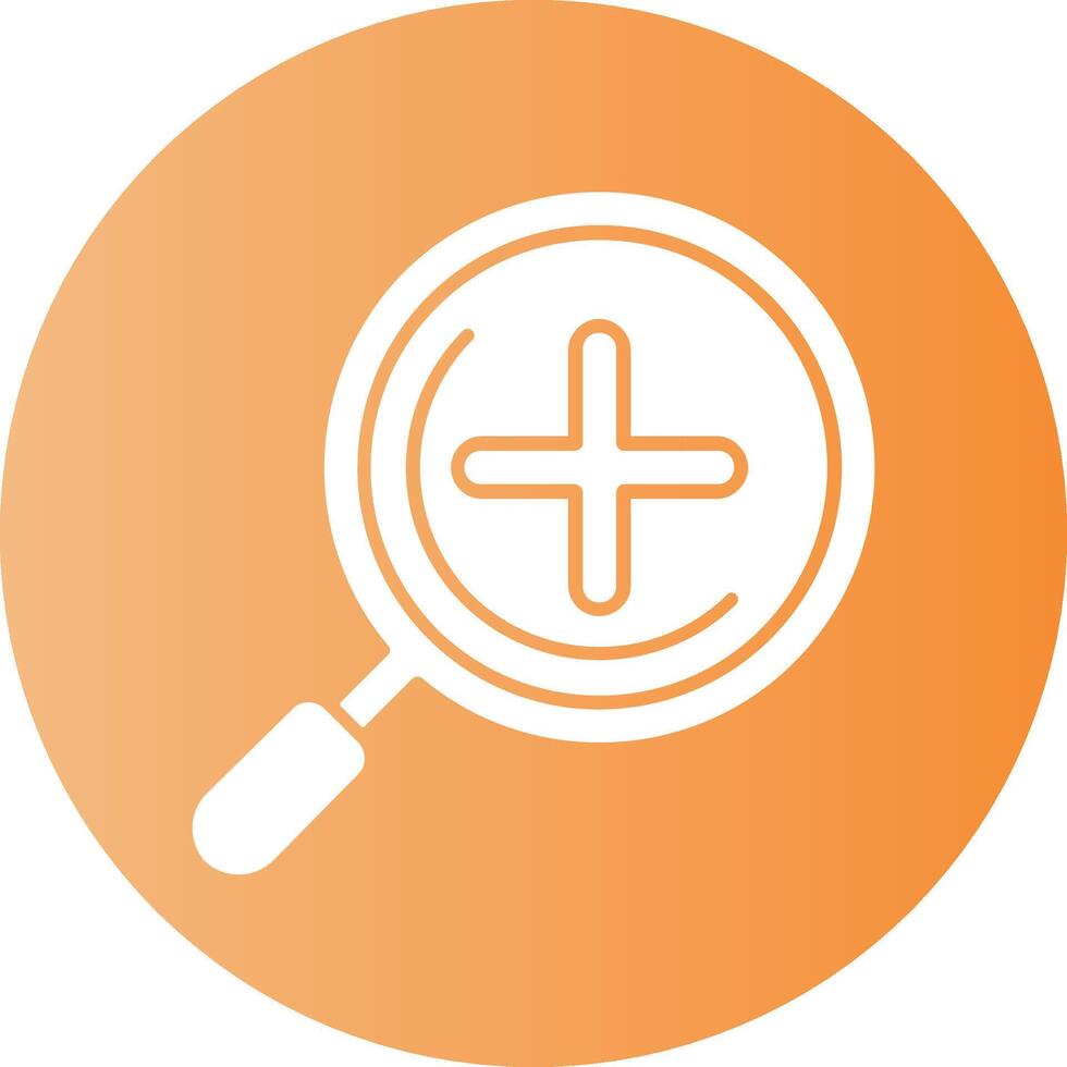 Zoom in Gradient Circle Icon vector