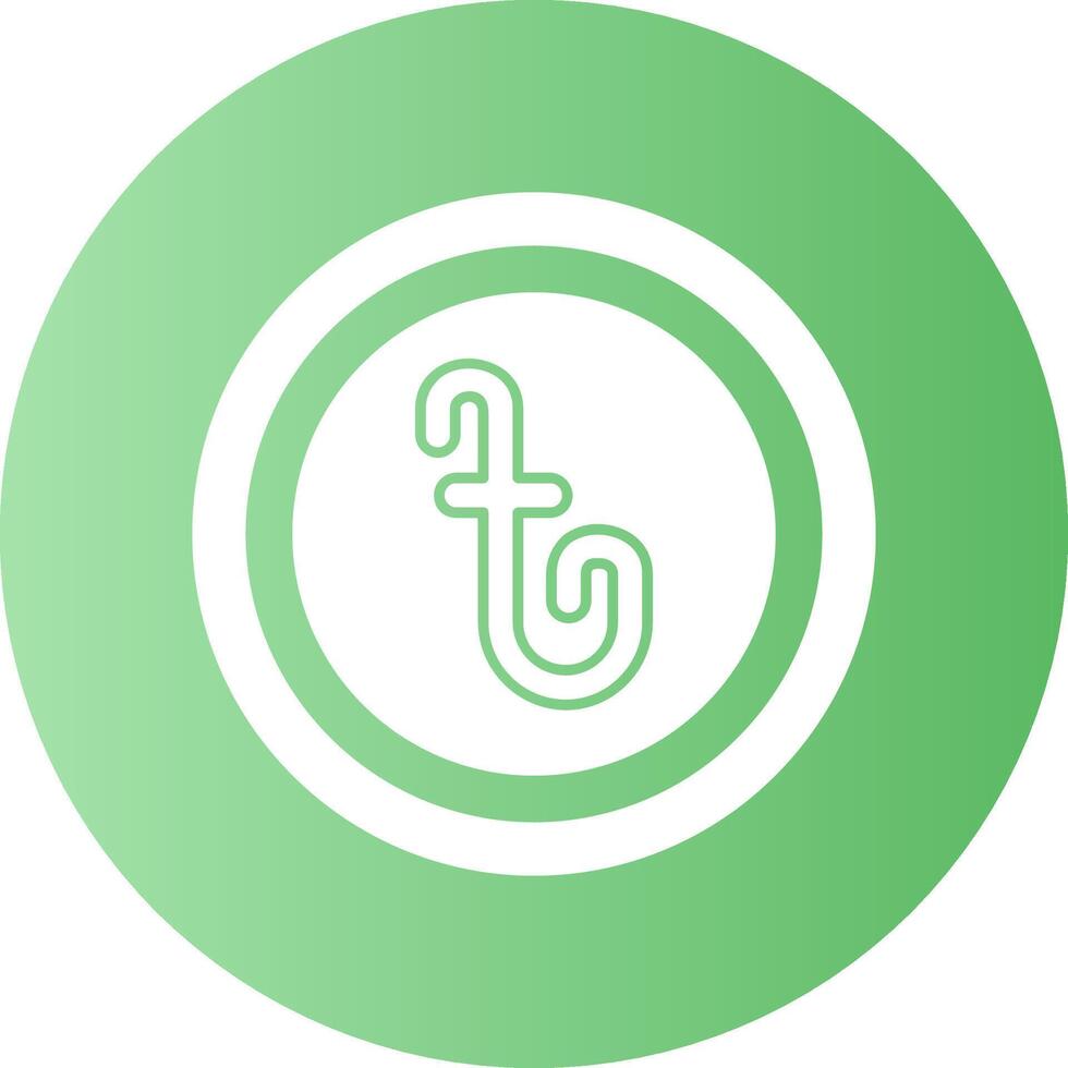 Bangladesh Currency Sign Gradient Circle Icon vector