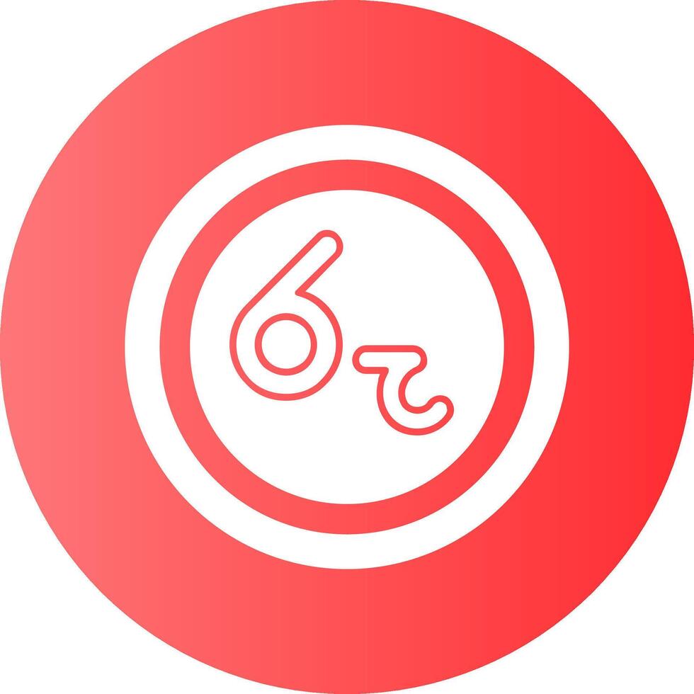 Sri Lankan Rupee Sign Gradient Circle Icon vector