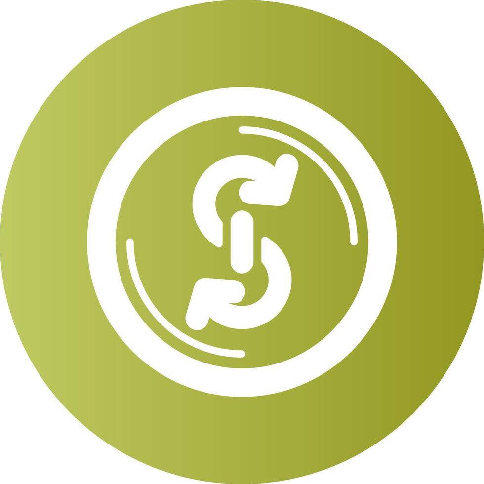 Yearn finance Gradient Circle Icon vector