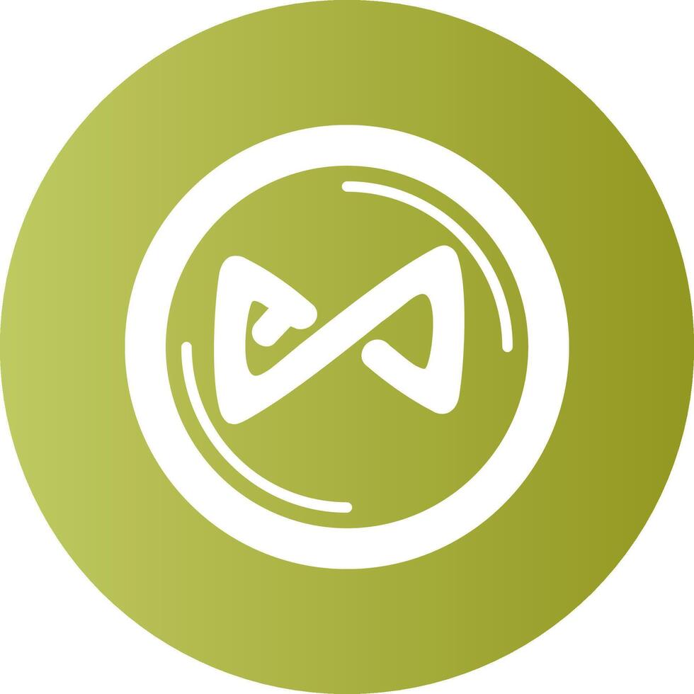 Axie Infinity Gradient Circle Icon vector
