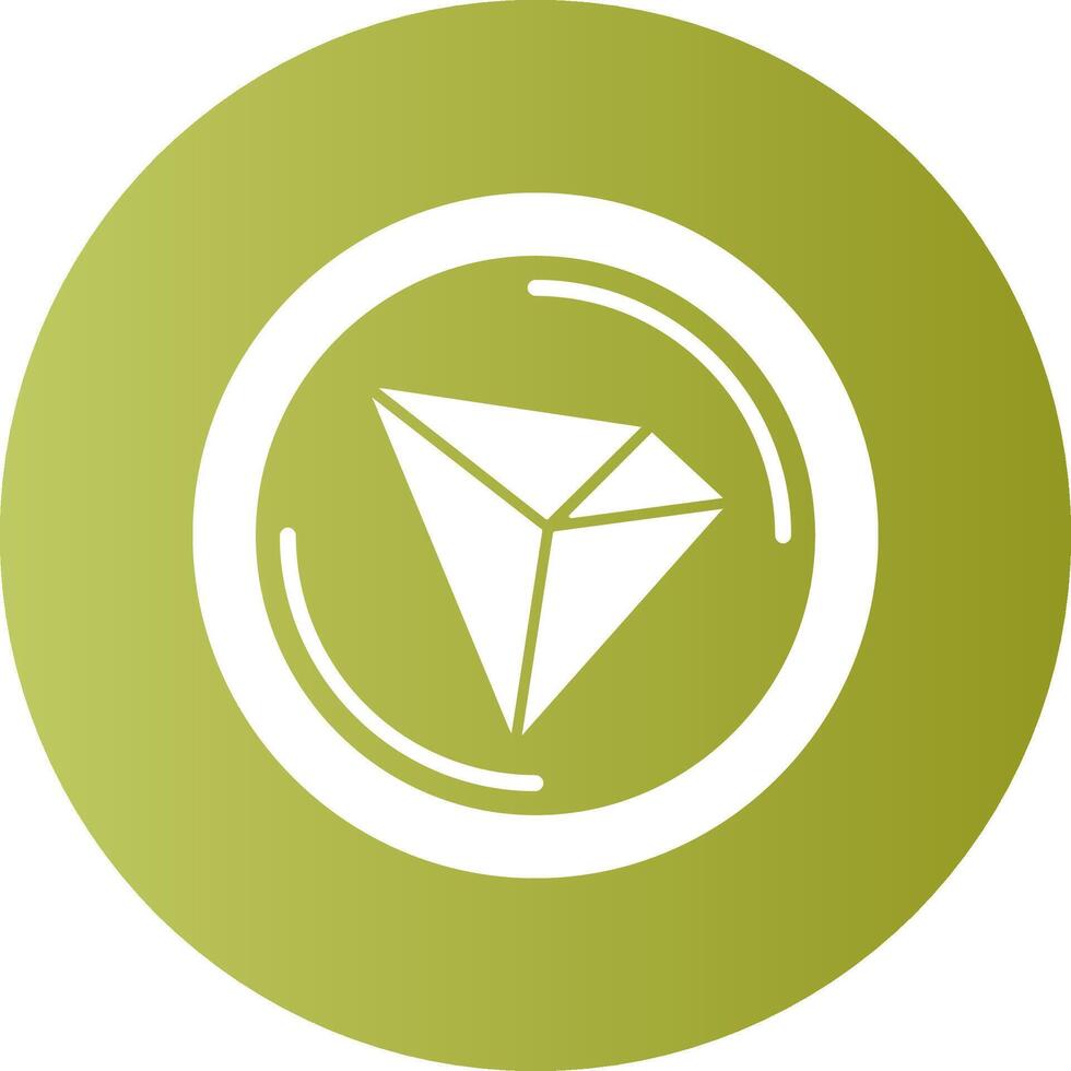 Tron Gradient Circle Icon vector