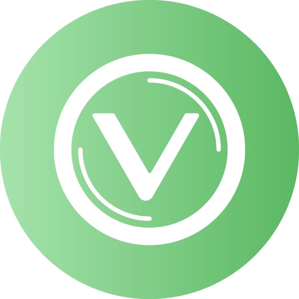 VeChain Gradient Circle Icon vector