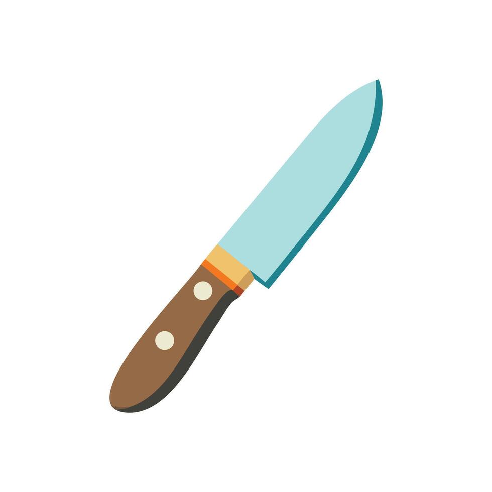 Kitchen Knife Illustration Simple Design Image vector