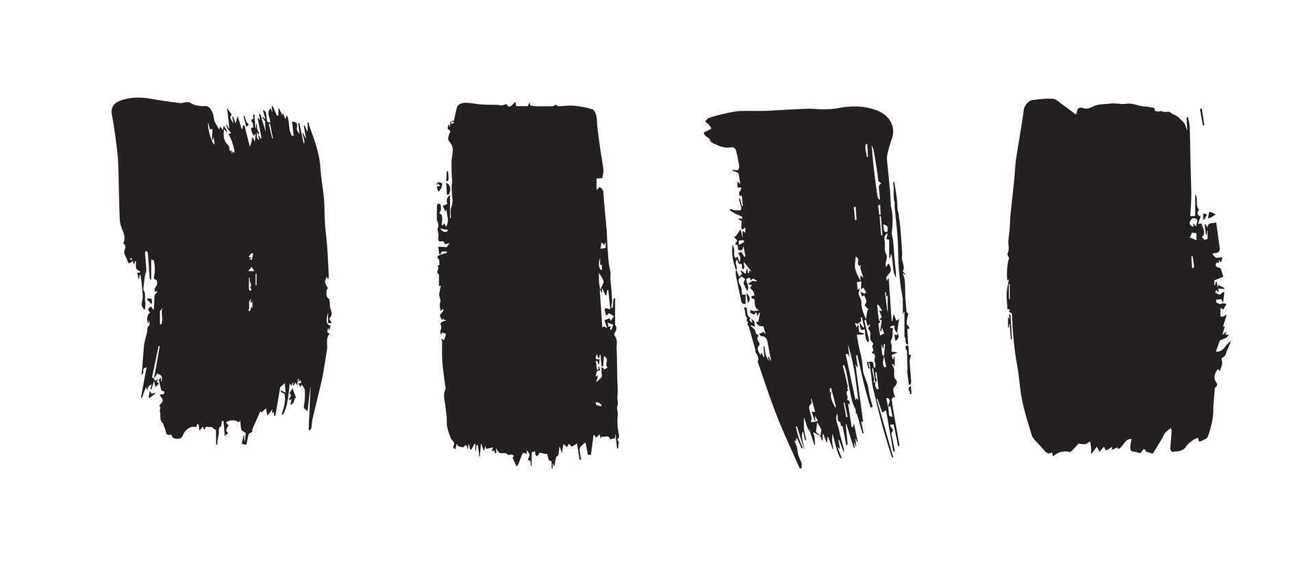 Smudge-Style Black Brush Strokes for Raw Looks vector