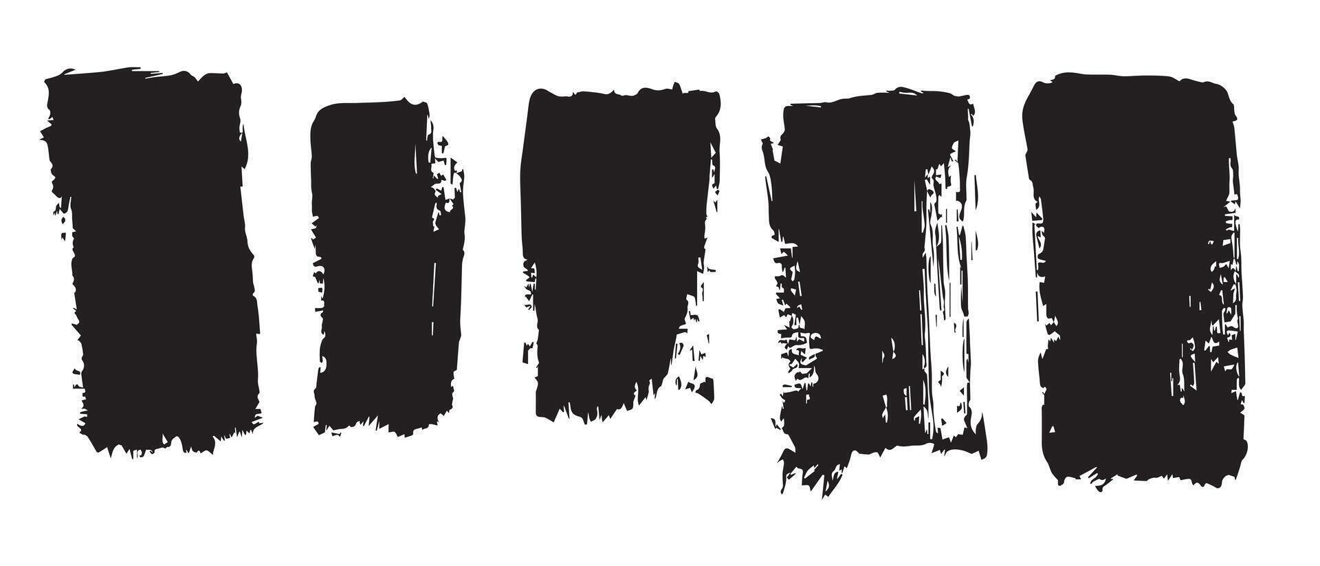 Ink Drop Black Brush Strokes for Art Use vector