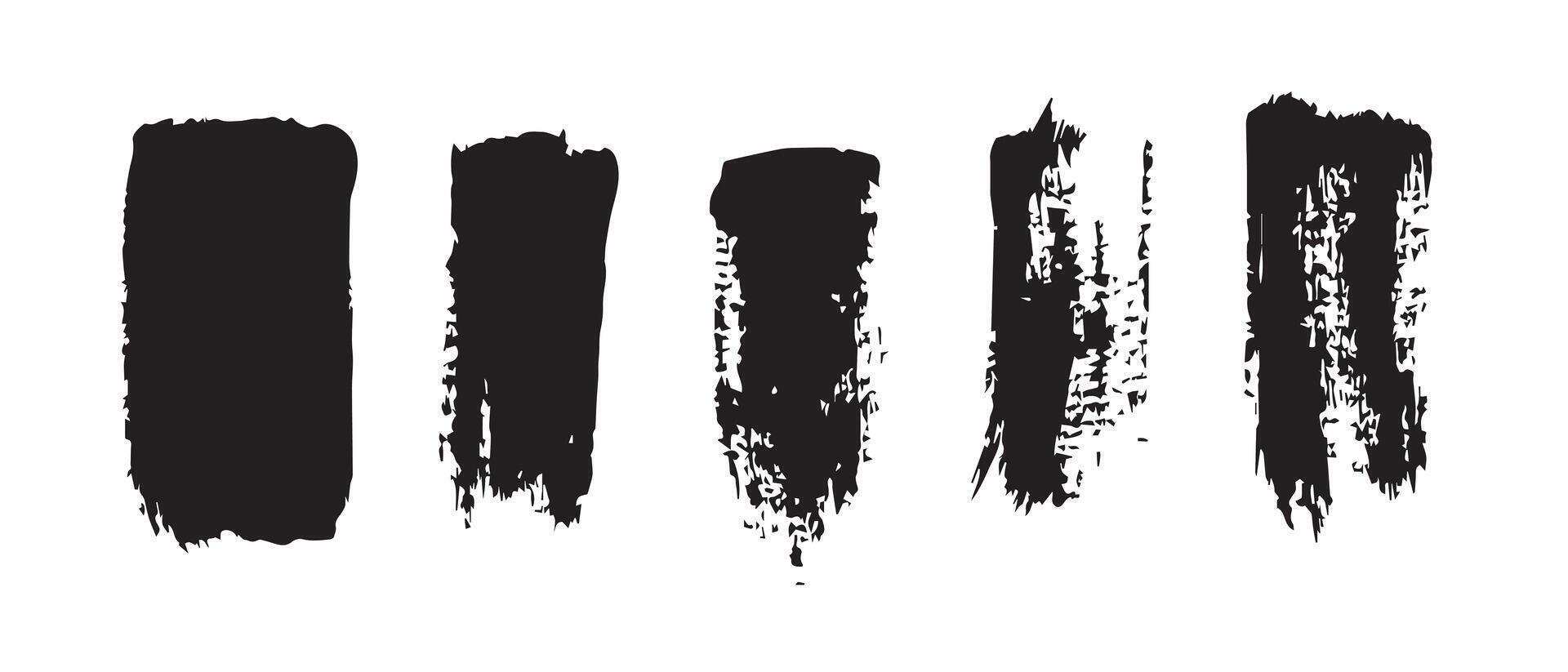 Fuzzy Black Brush Strokes for Subtle Texture vector