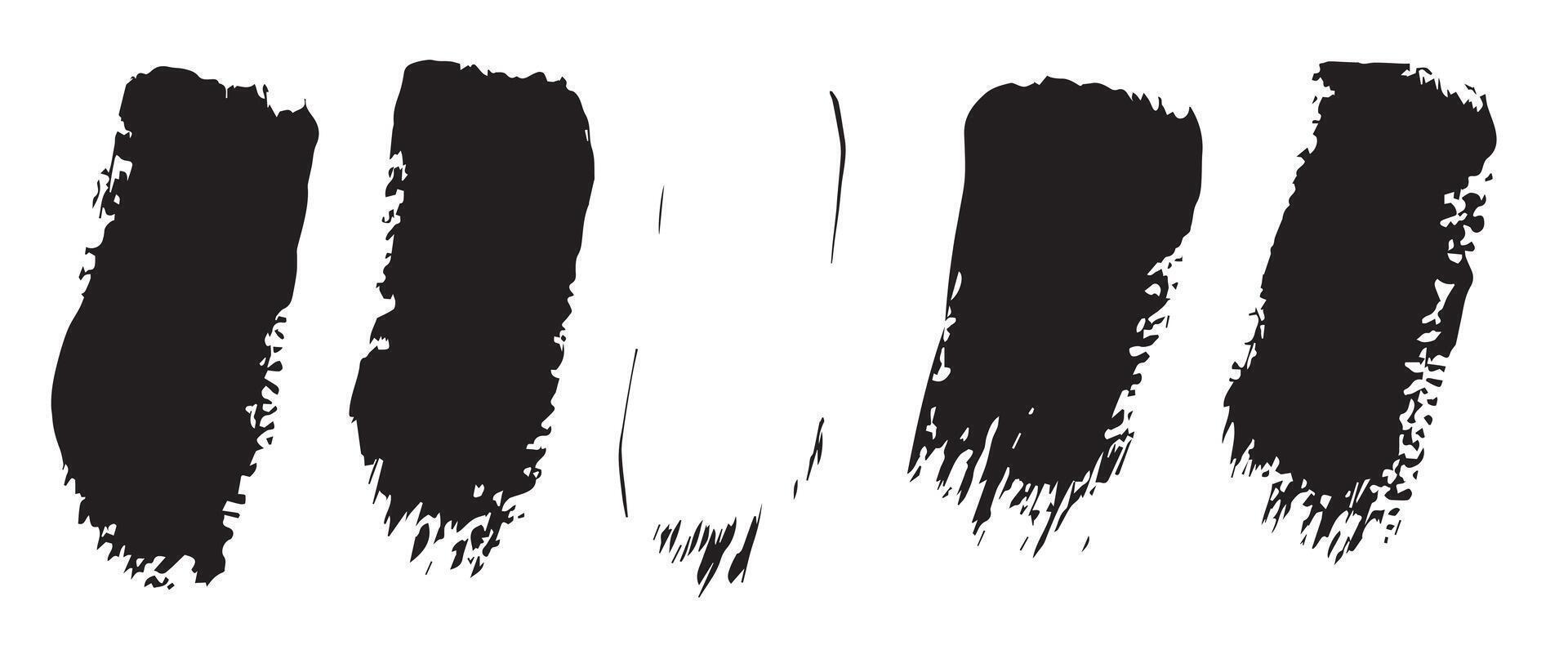 Grainy Black Brush Strokes for Visual Weight vector