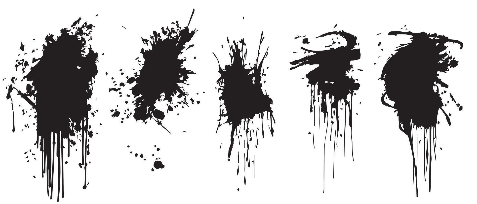 Minimal Ink Splatter Backgrounds for Stylish Design vector