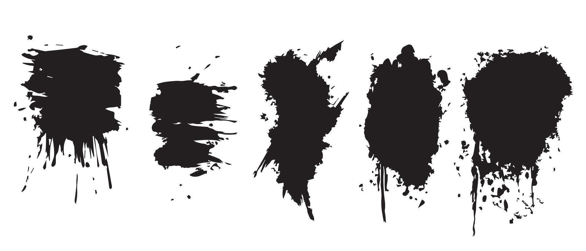 Abstract Ink Splatter Art for Design Backgrounds vector