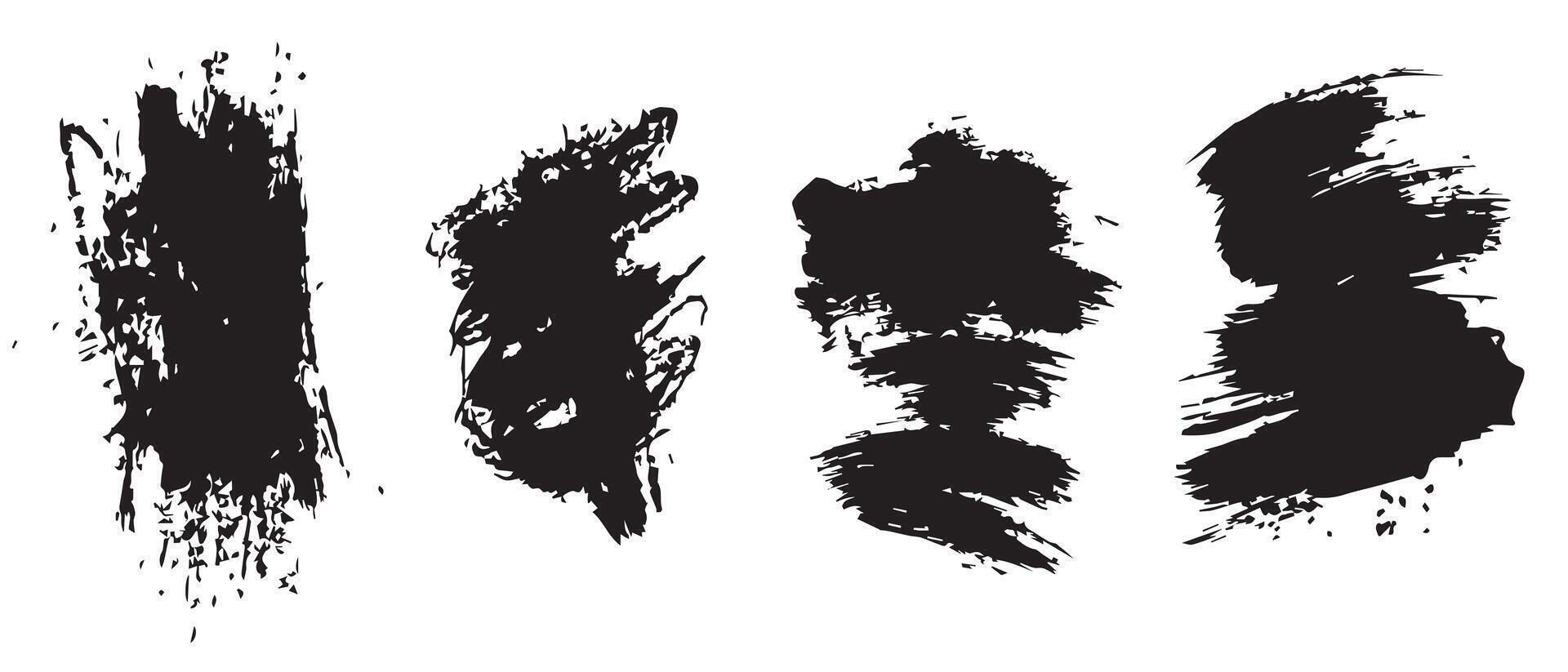 Brush and Splatter Ink Backgrounds for Creativity vector