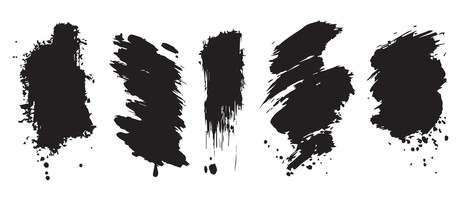 Oversized Ink Splatter Textures for Layout Drama vector