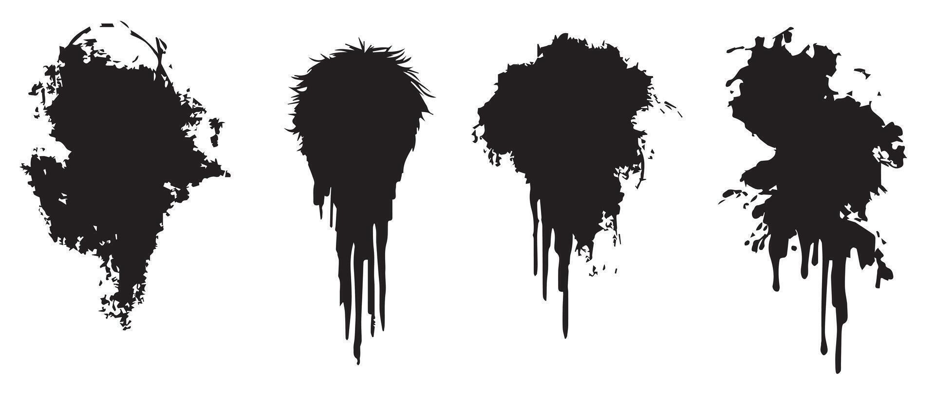 Natural Ink Splatter Backgrounds for Graphic Use vector