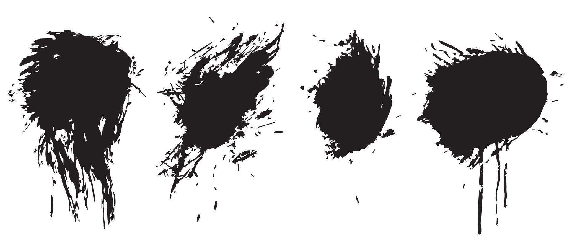 Stylized Ink Splatter Backgrounds for Artistic Flair vector