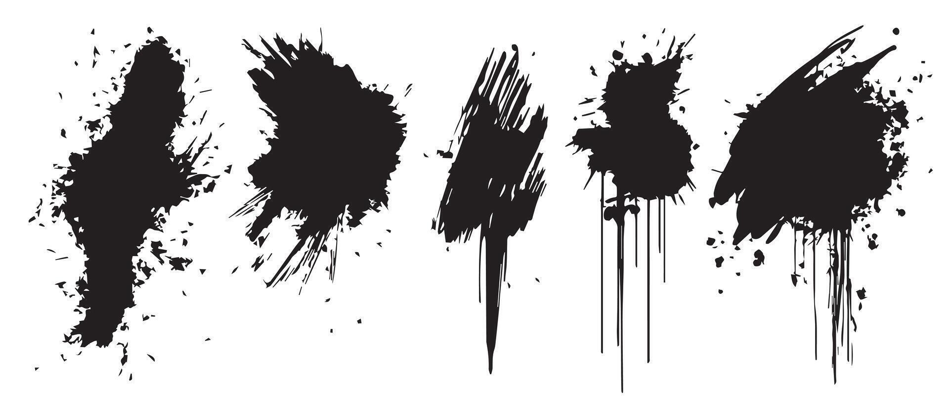High-Resolution Artistic Ink Splatter Backdrops vector
