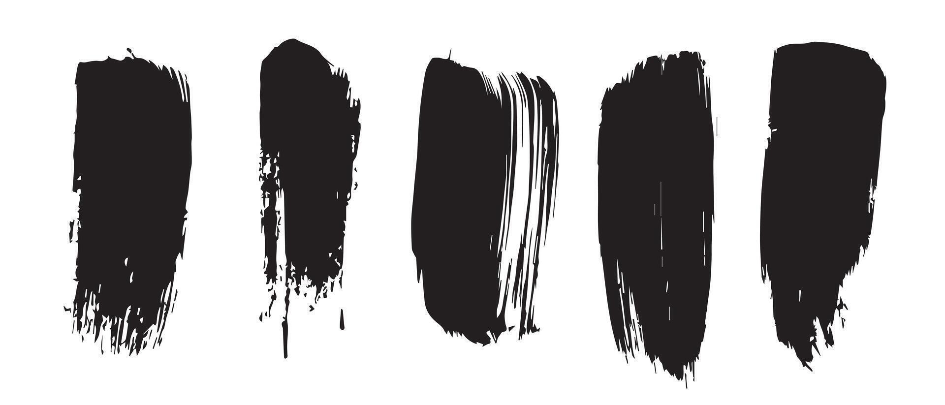 Controlled Black Brush Strokes for Subtle Impact vector