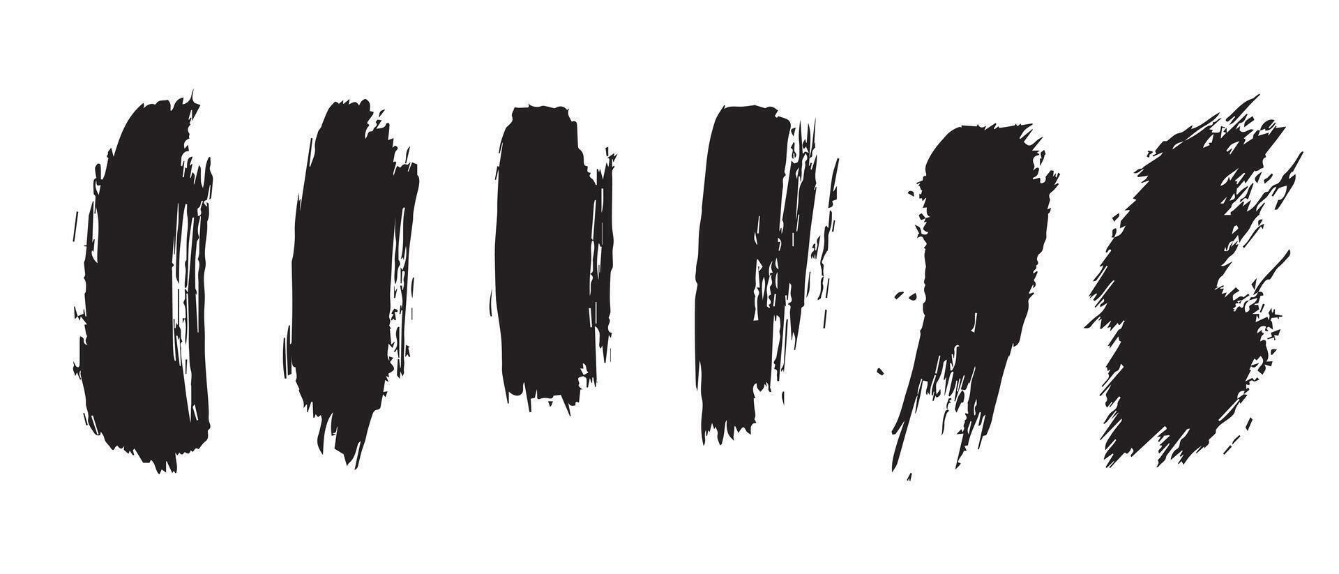 Blurry Black Brush Strokes for Design Layers vector