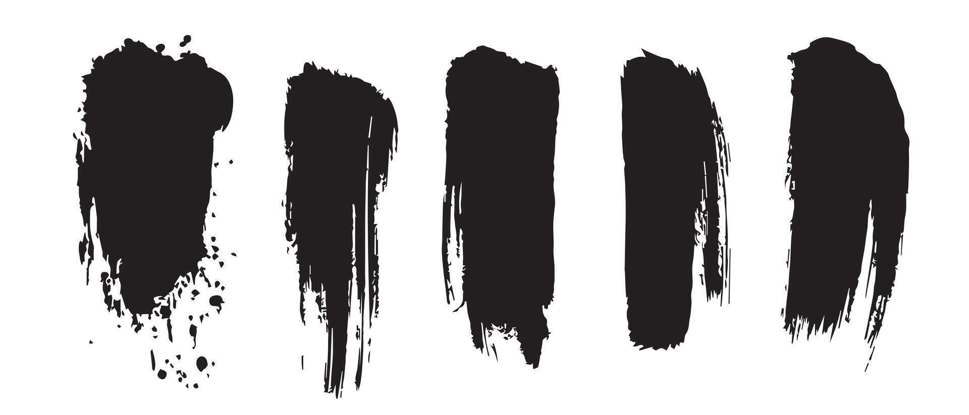 Minimal Impact Black Brush Strokes for Backgrounds vector