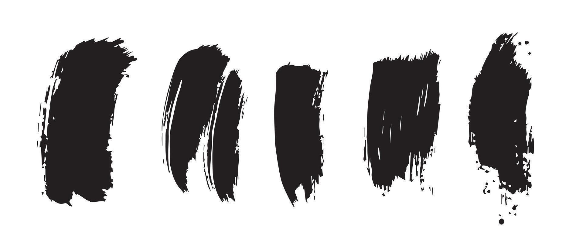 Noise-Inspired Black Brush Strokes for Depth vector