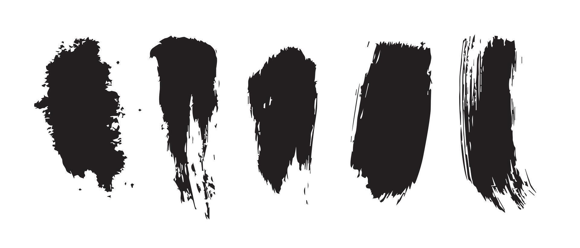 Fast Draw Black Brush Strokes for Sketch-Like Layouts vector