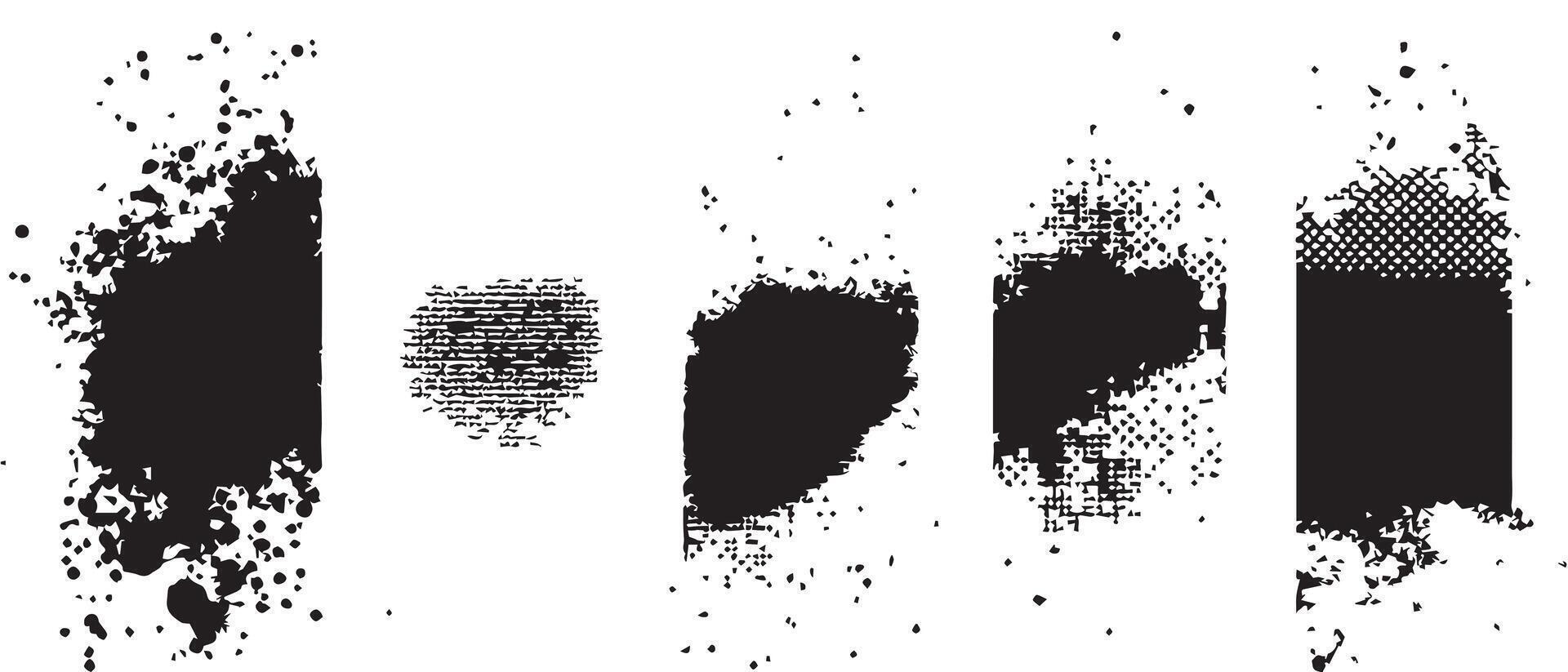 Bold Ink Blot Backgrounds for Posters and Prints vector