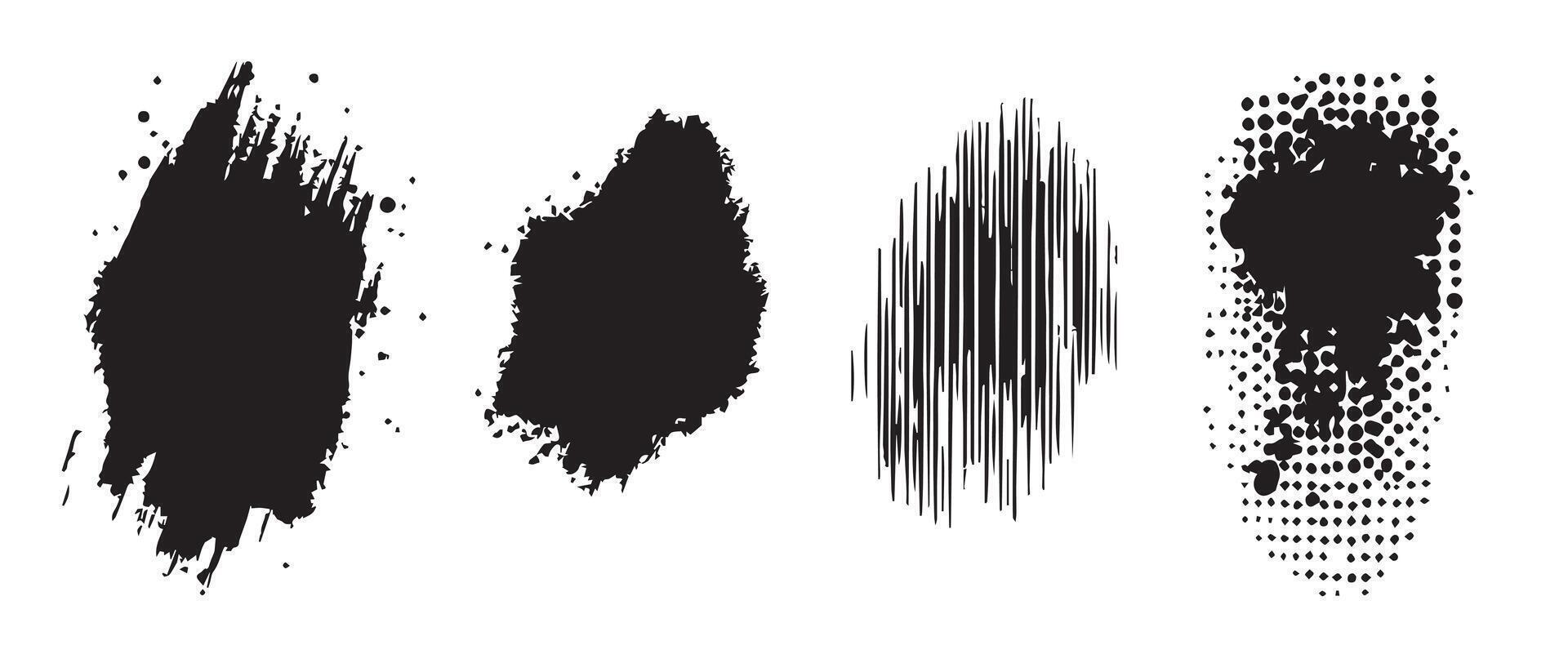 Modern Abstract Ink Blot Backgrounds vector