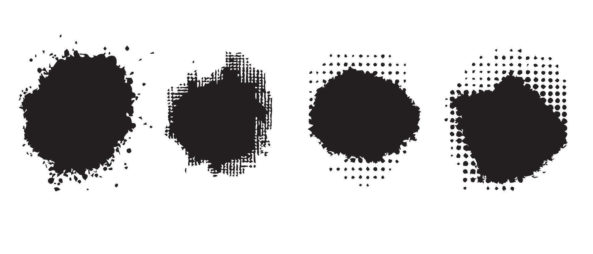 Bold Rorschach-Style Ink Blots for Art vector