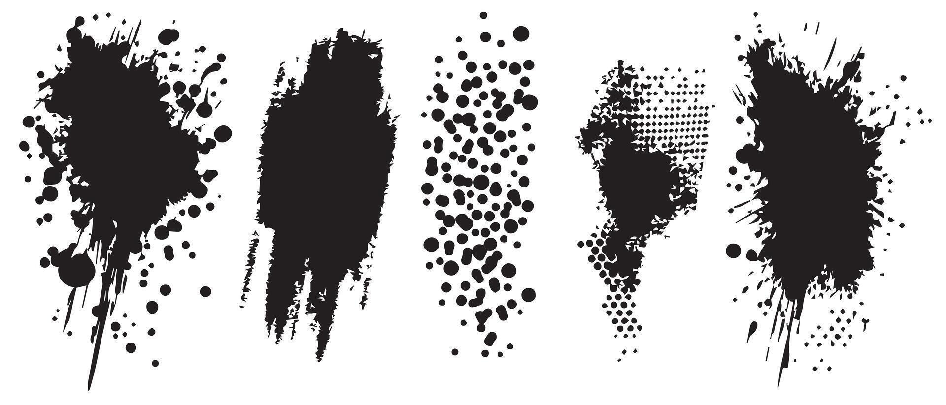 Smeared Ink Patterns in High Resolution vector