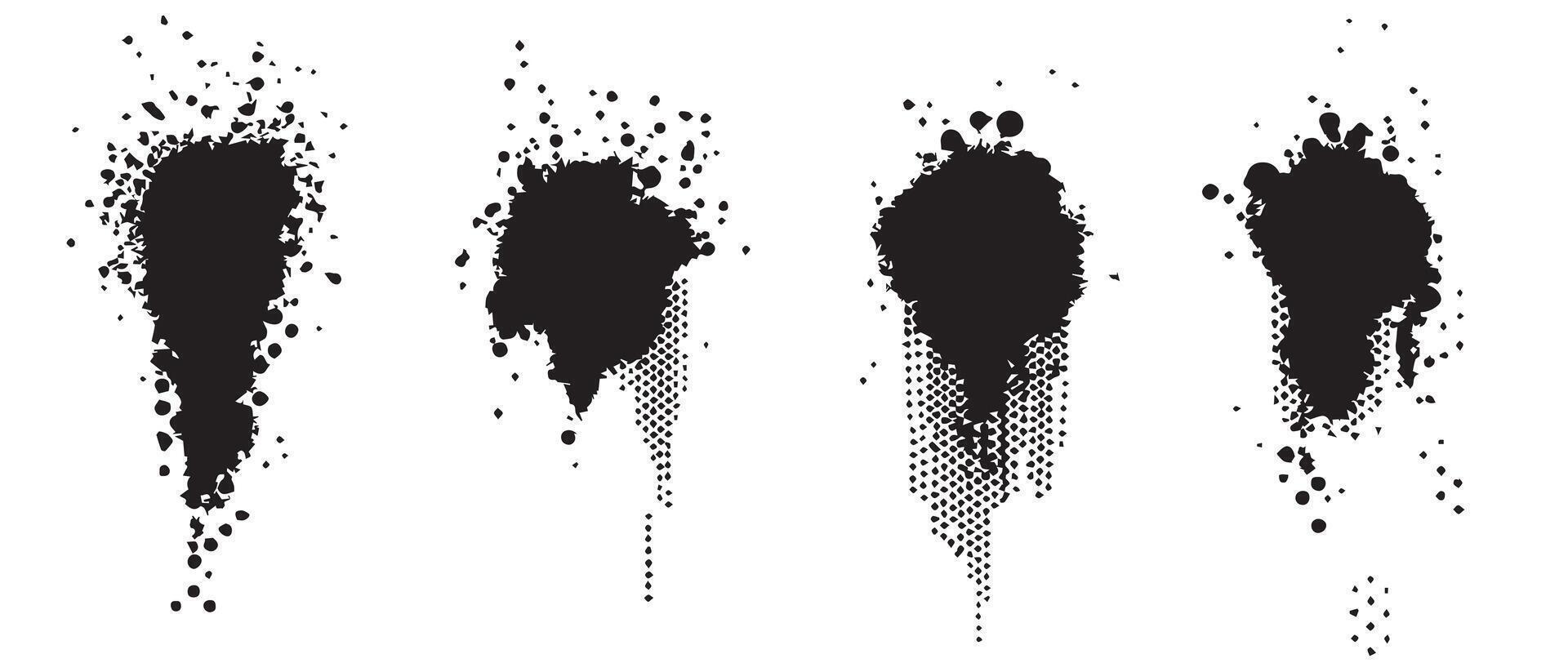 Abstract Ink Mark Backgrounds for Designers vector