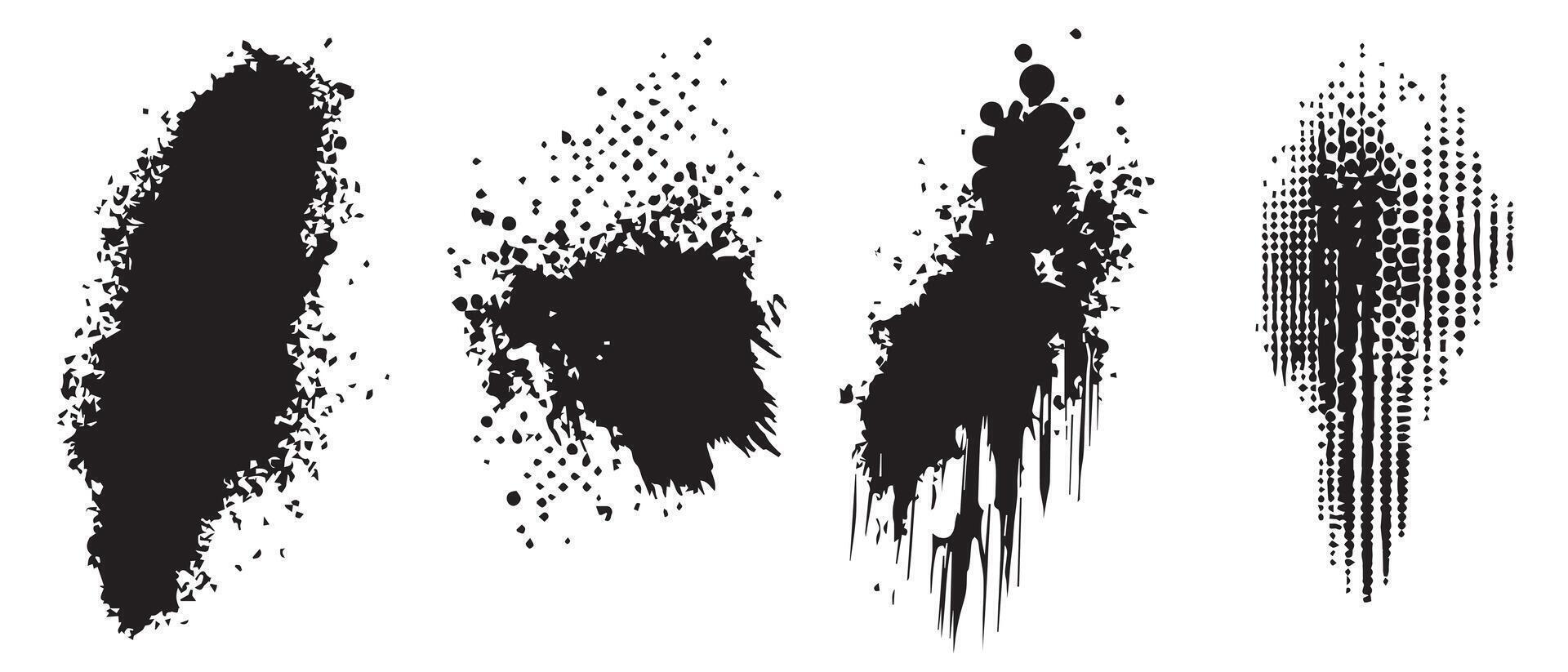 Graphic Ink Blots in High-Quality Resolution vector