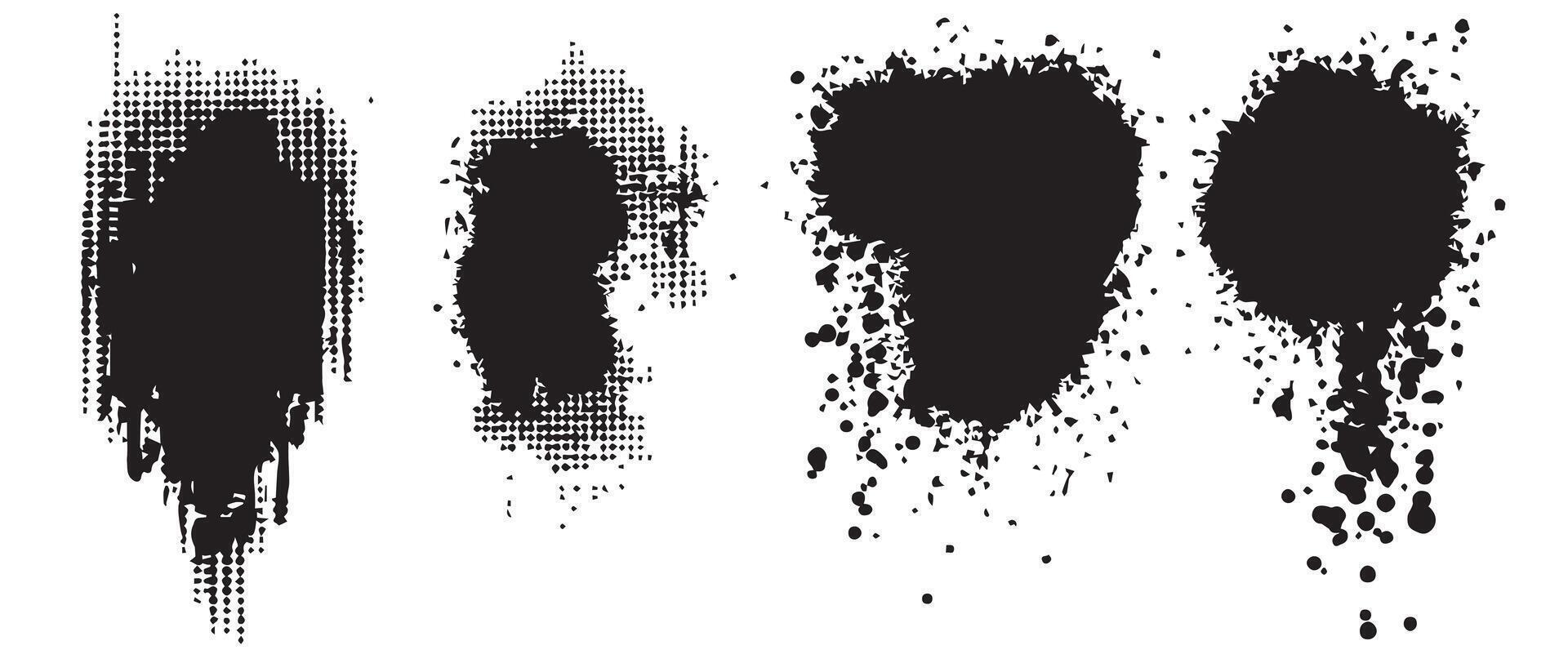Abstract Ink Cloud Backgrounds in HD vector