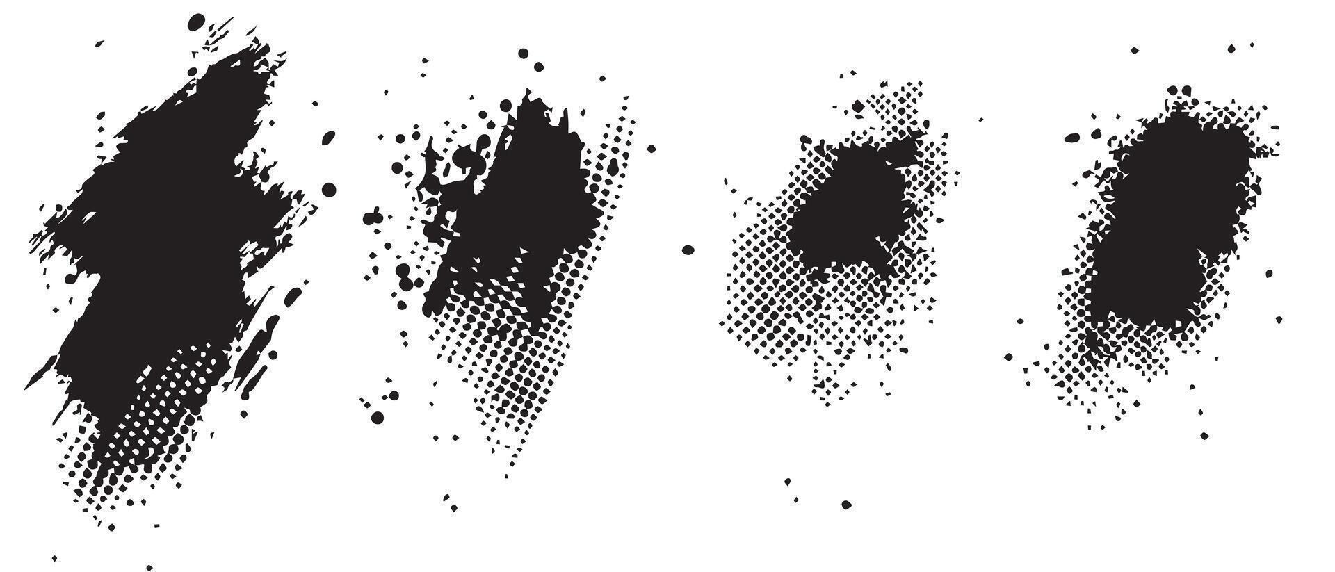Flowing Ink Blot Forms for Background Design vector