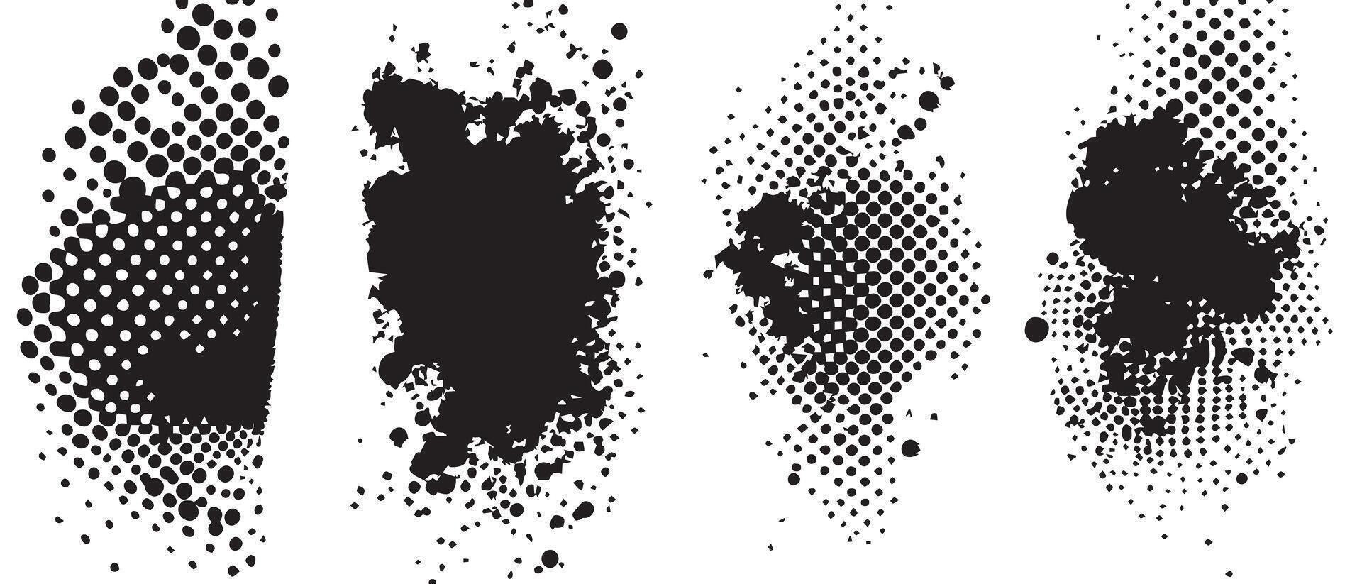 Modern Ink Blot Art for Minimal Posters vector