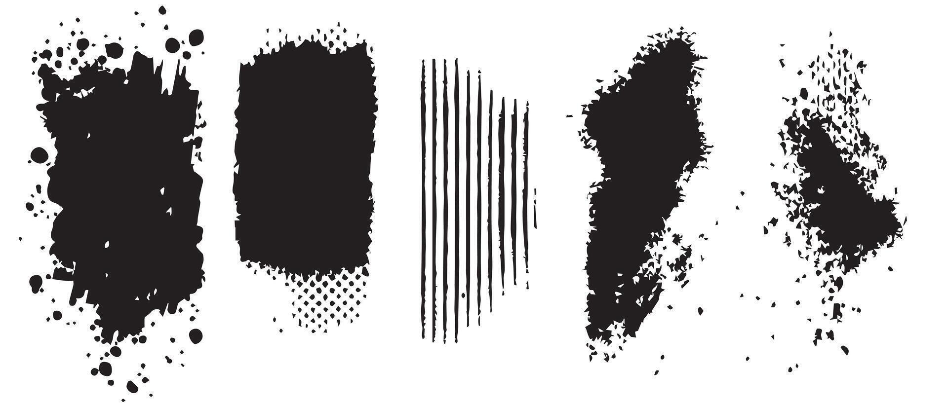 Artistic Ink Splotches for Abstract Layouts vector