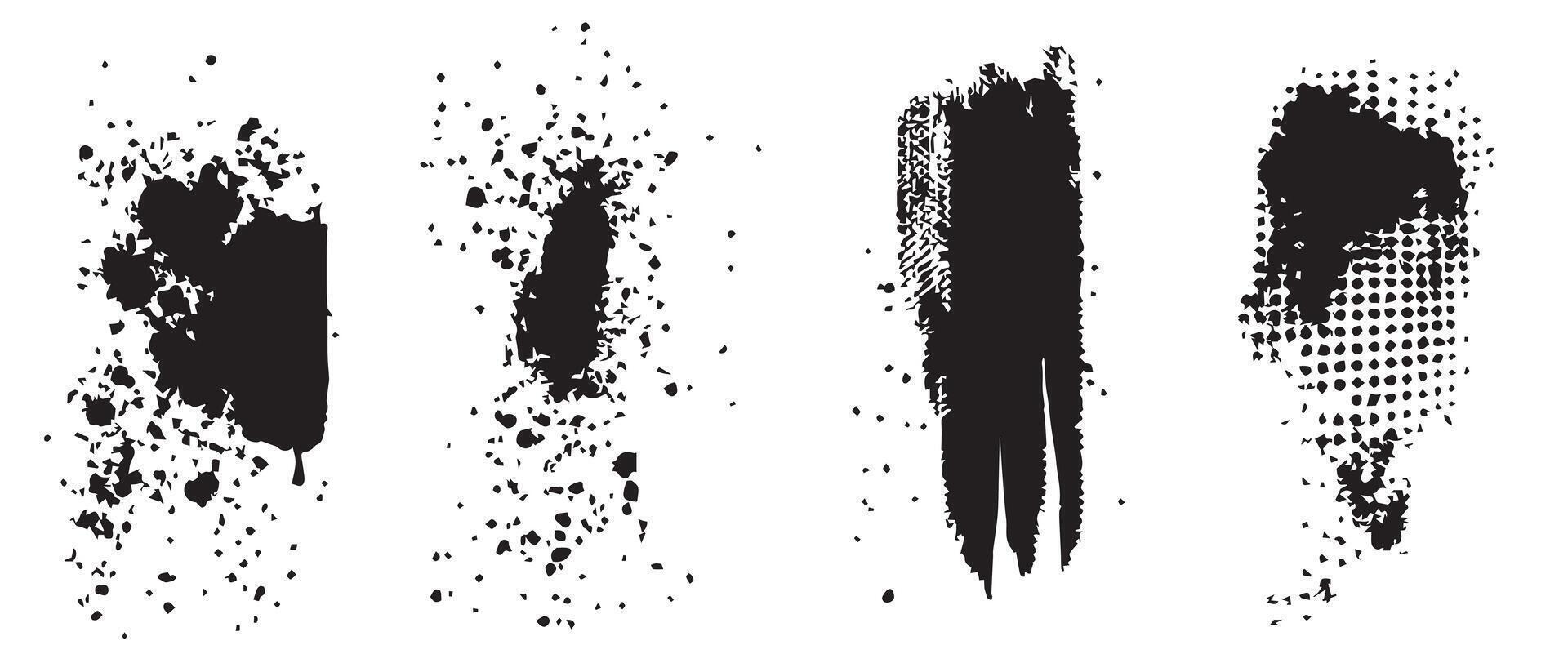 High-Resolution Bleed Ink Backgrounds vector