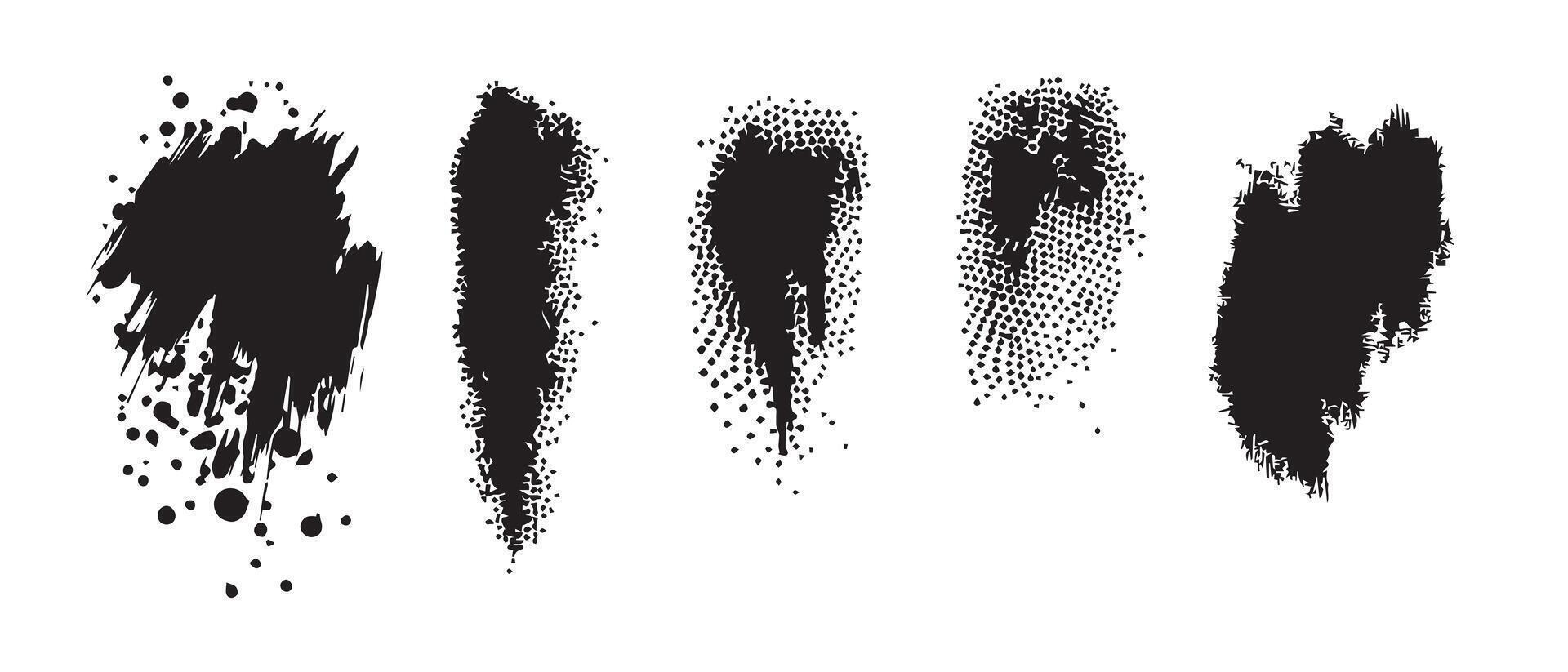 Splashy Ink Forms in High-Def Texture vector