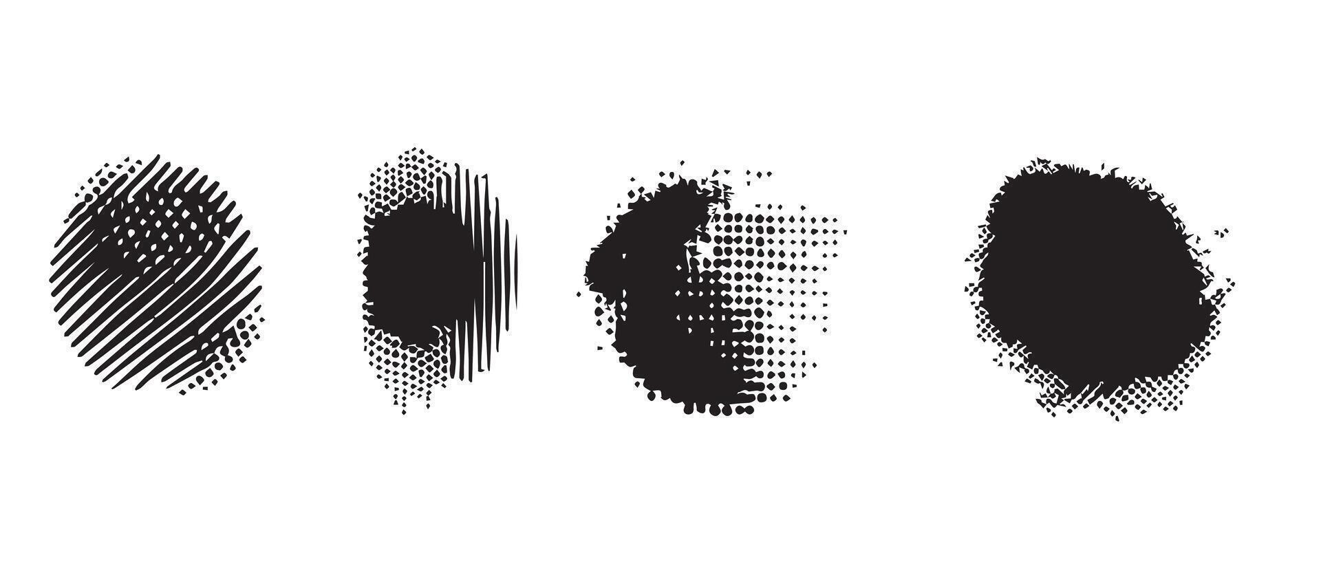 Unfiltered Ink Blot Art for Design Packs vector