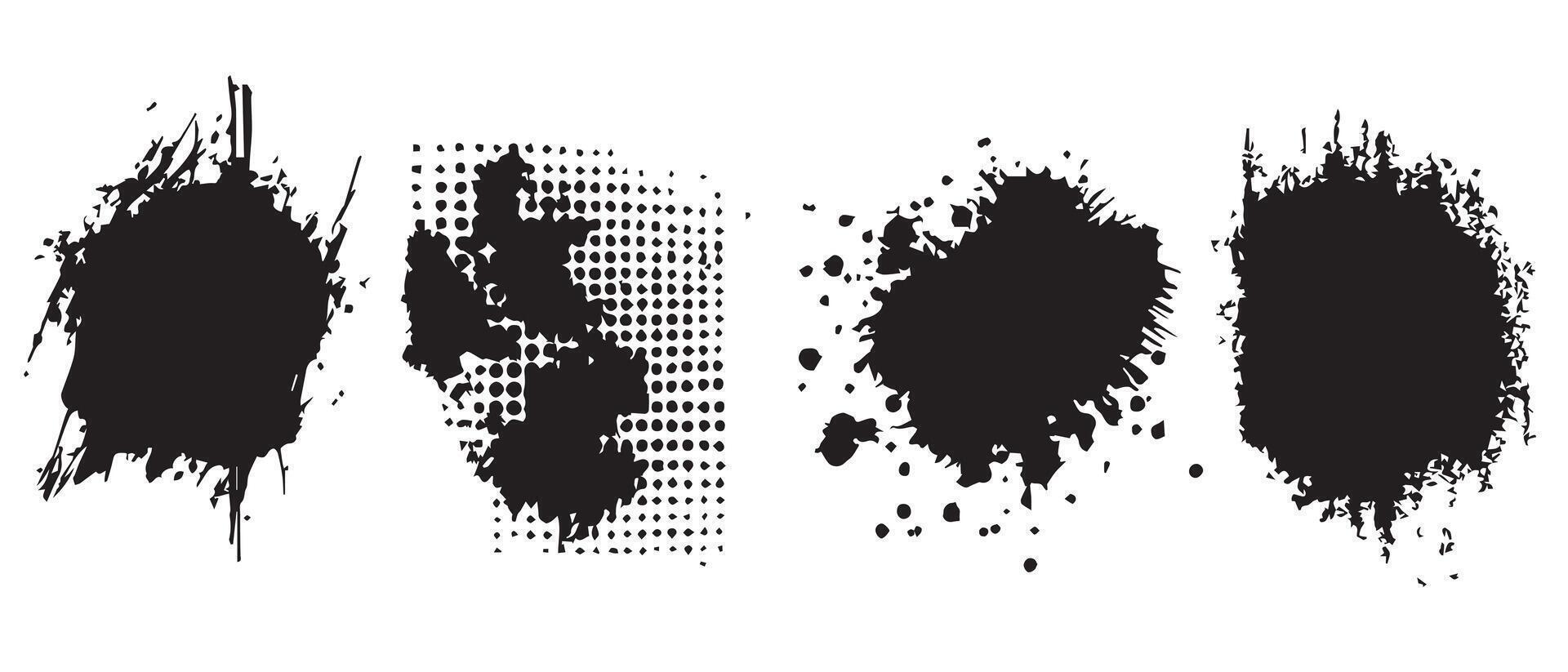 Random Ink Blot Forms for Abstract Layouts vector