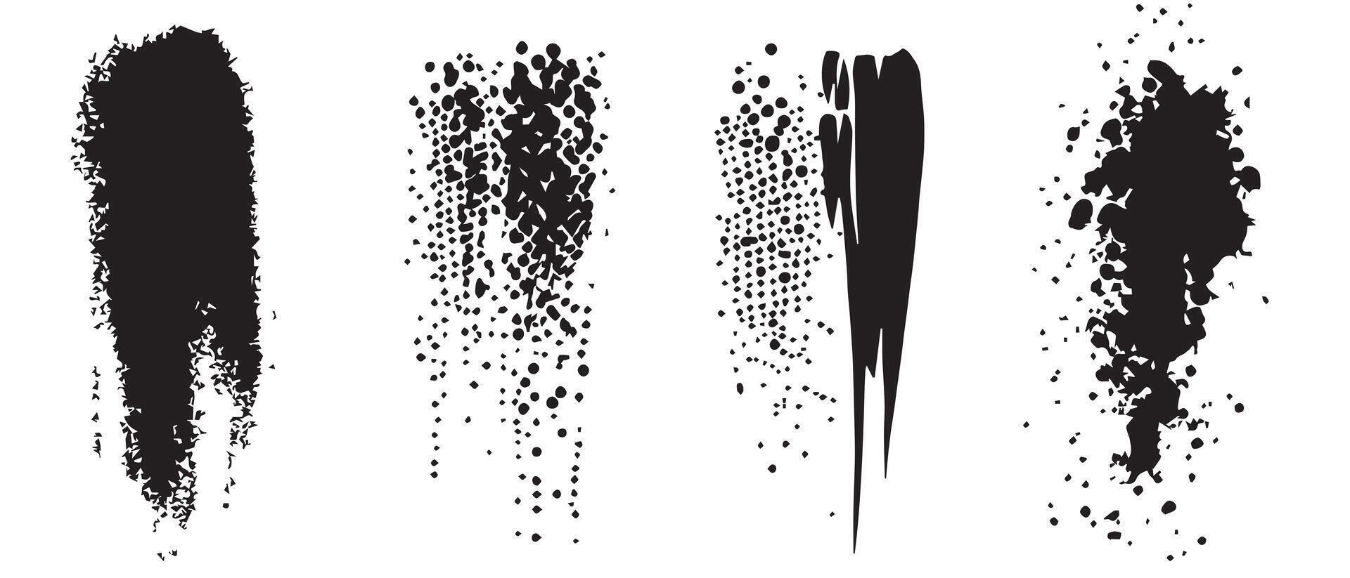 Atmospheric Ink Blot Patterns in HD vector