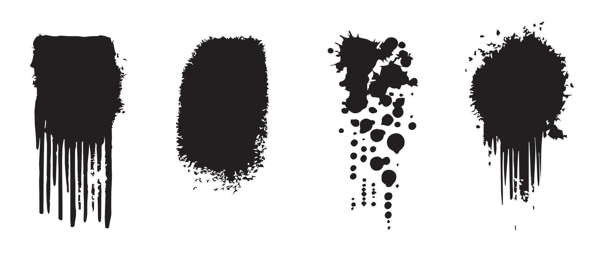 Texture-Rich Ink Blot Backgrounds vector