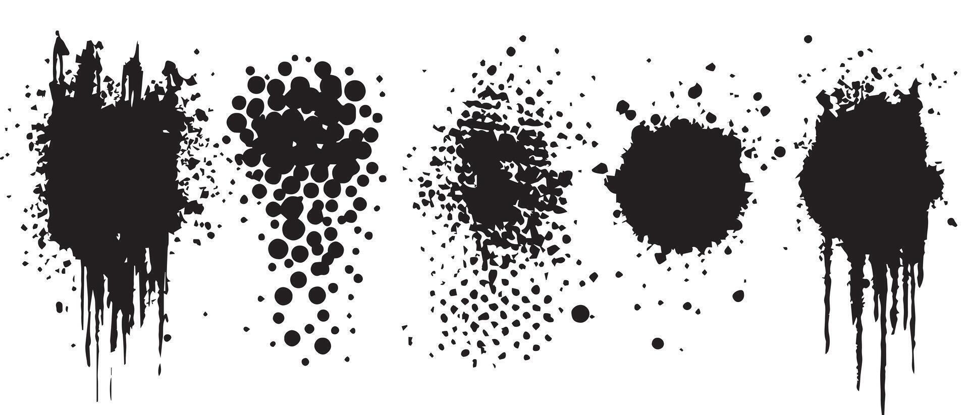 Minimalist Ink Blot Concepts for Backgrounds vector
