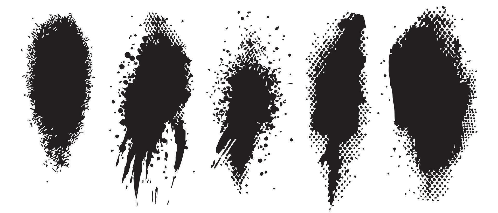 Black Ink on Paper Style Backgrounds vector