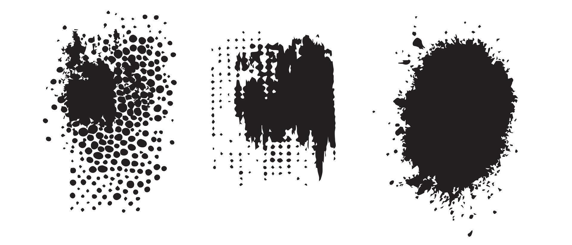 Ink Drip and Drop Backgrounds vector