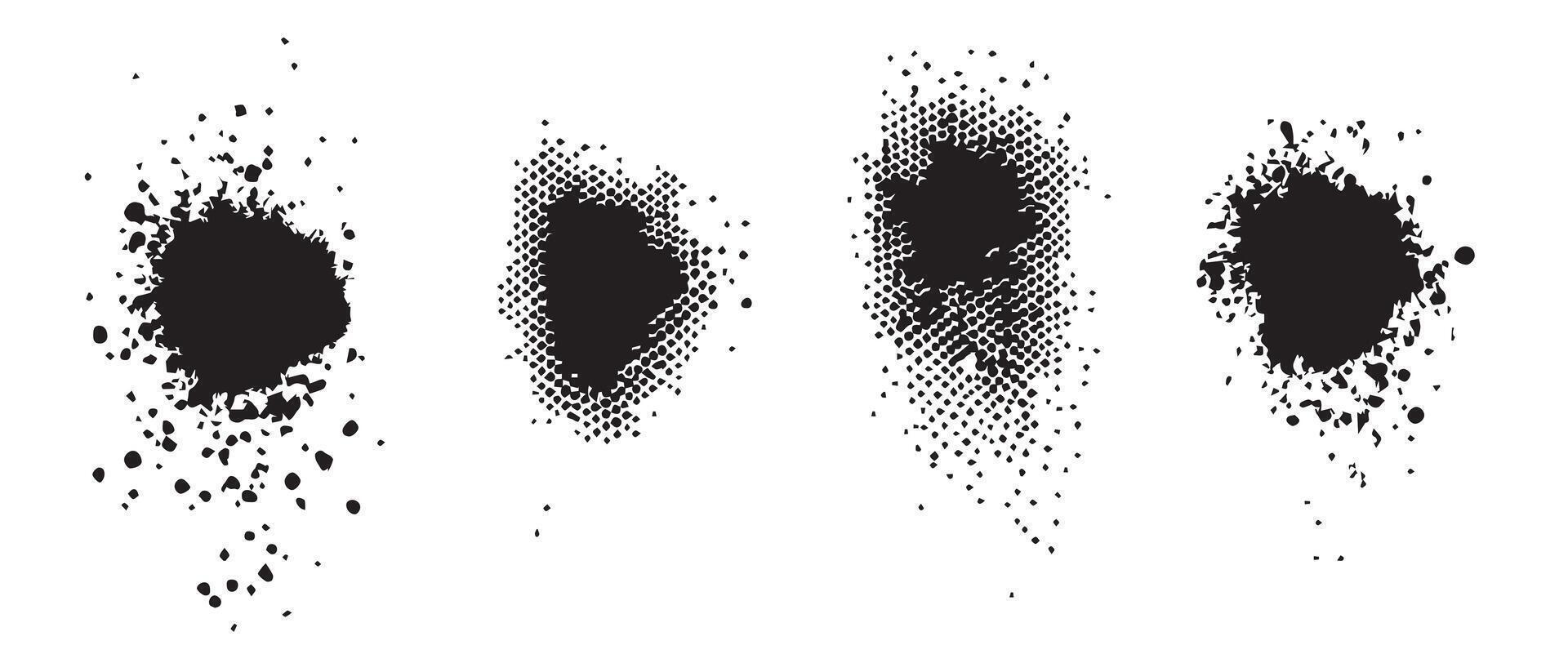 Raw Ink Blot Backgrounds for Artistic Freedom vector