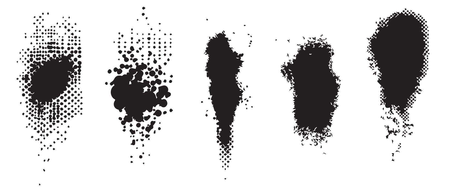 Messy Ink Blot Patterns for Creative Backgrounds vector