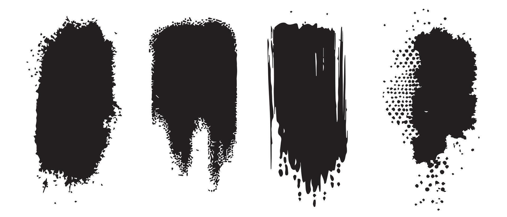 Blotchy Ink Forms for Artistic Prints vector