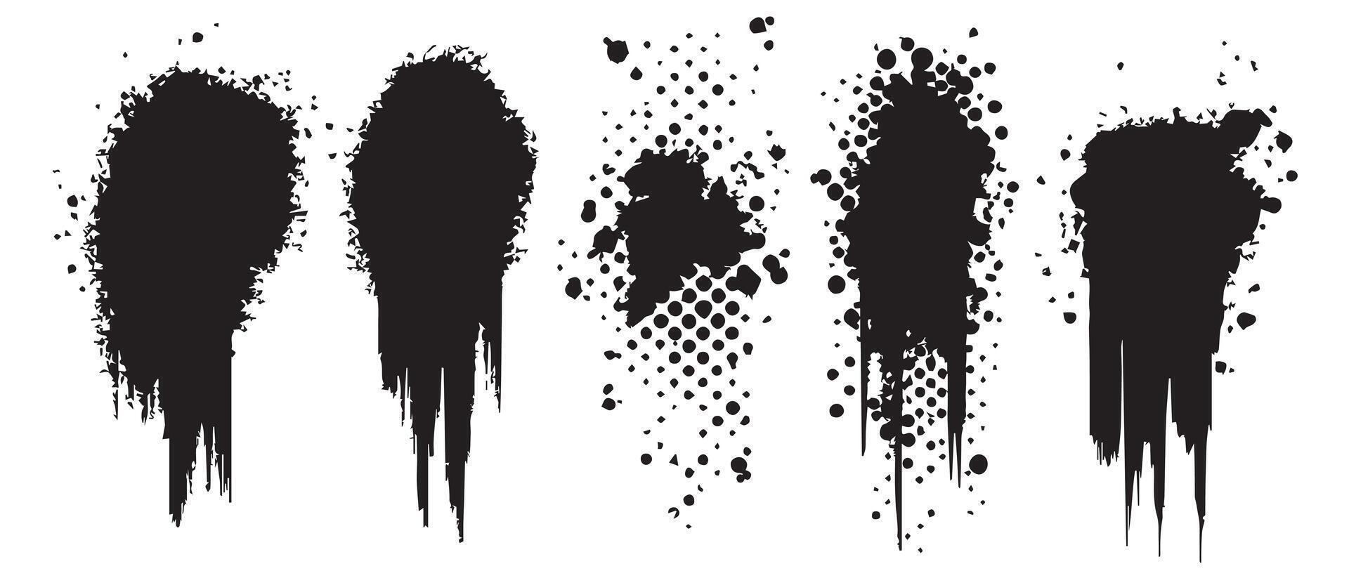 Abstract Ink Drops for Stylish Layouts vector